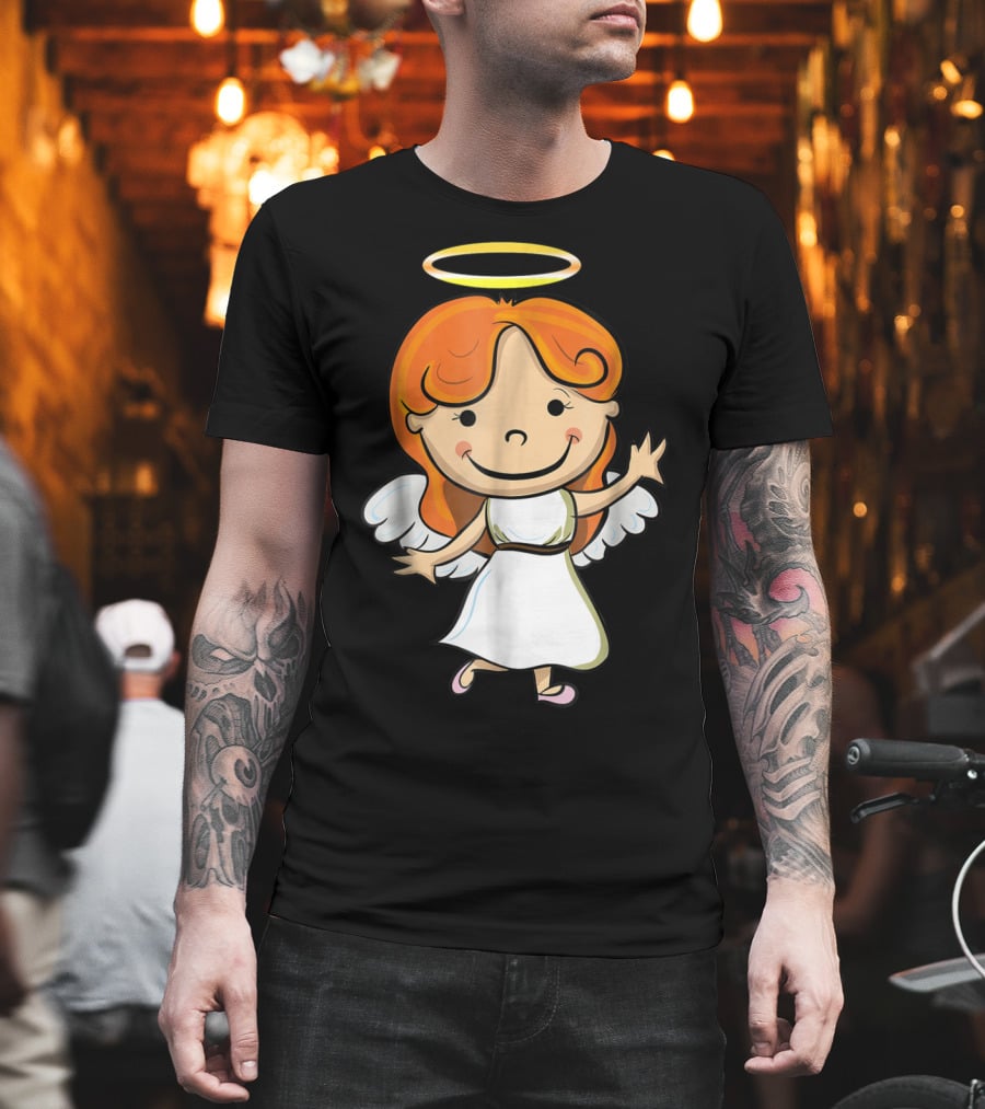 Cute Angel Halo Halloween Costume Christian T-Shirt