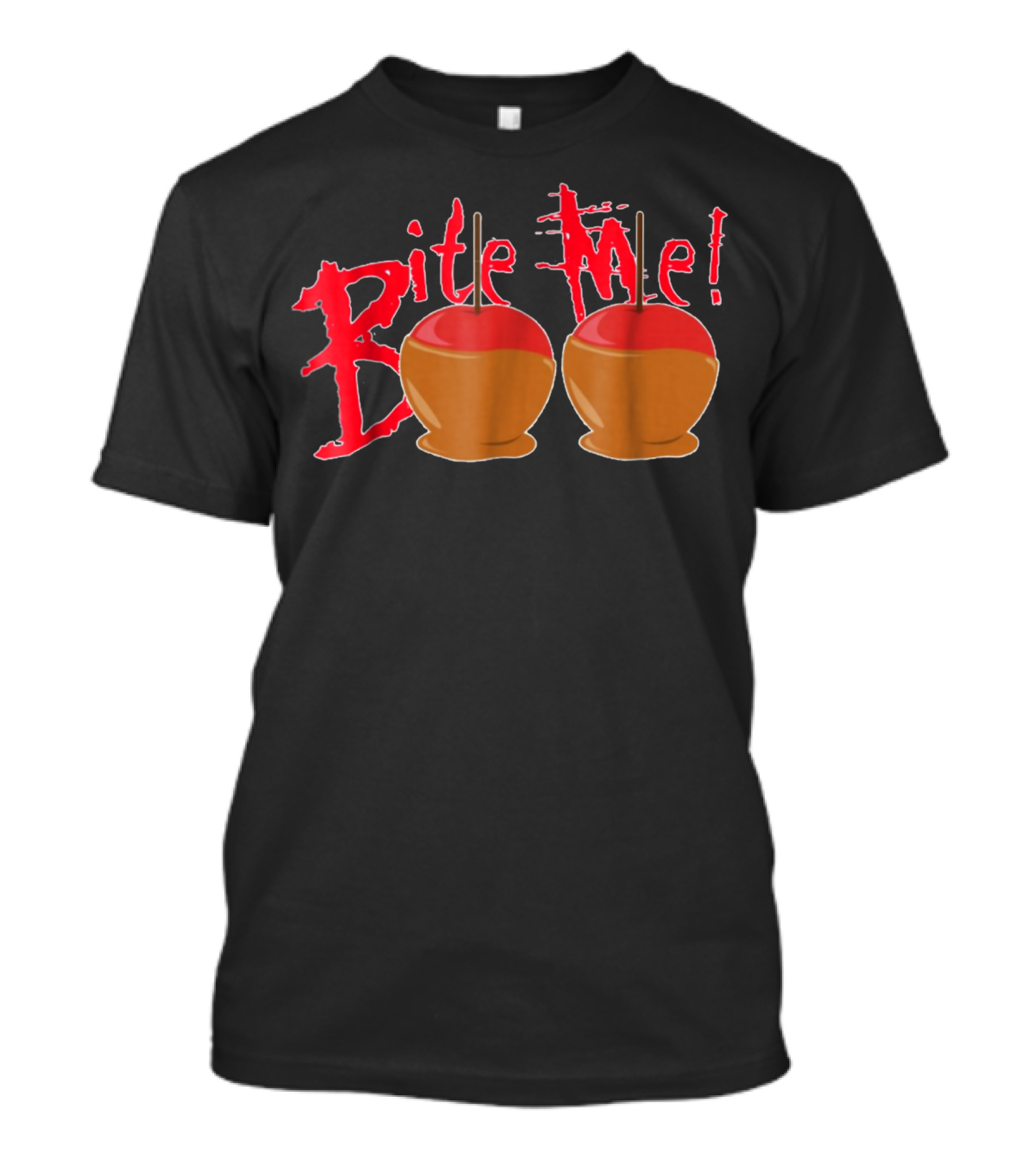 Bite Me Candy Apples Halloween Humor T-Shirt