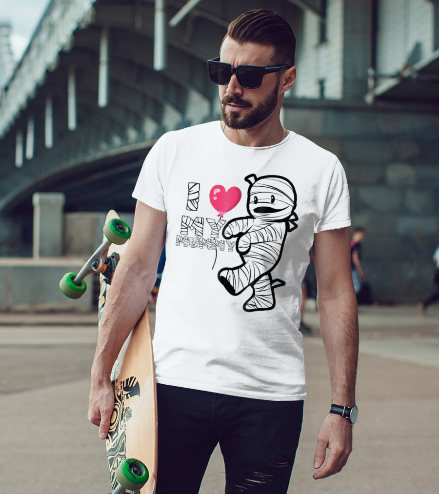 I Love My Mummy Cute Heart Balloon T-Shirt