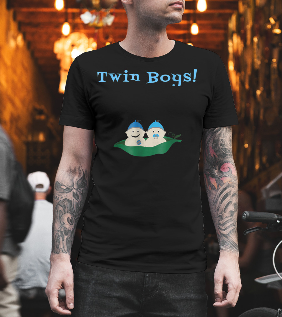 Twin Boys Cute Pregnancy To Be Mommy T-Shirt