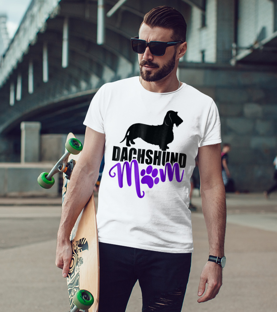 Dachshund Mom Wirehair Paw T-Shirt