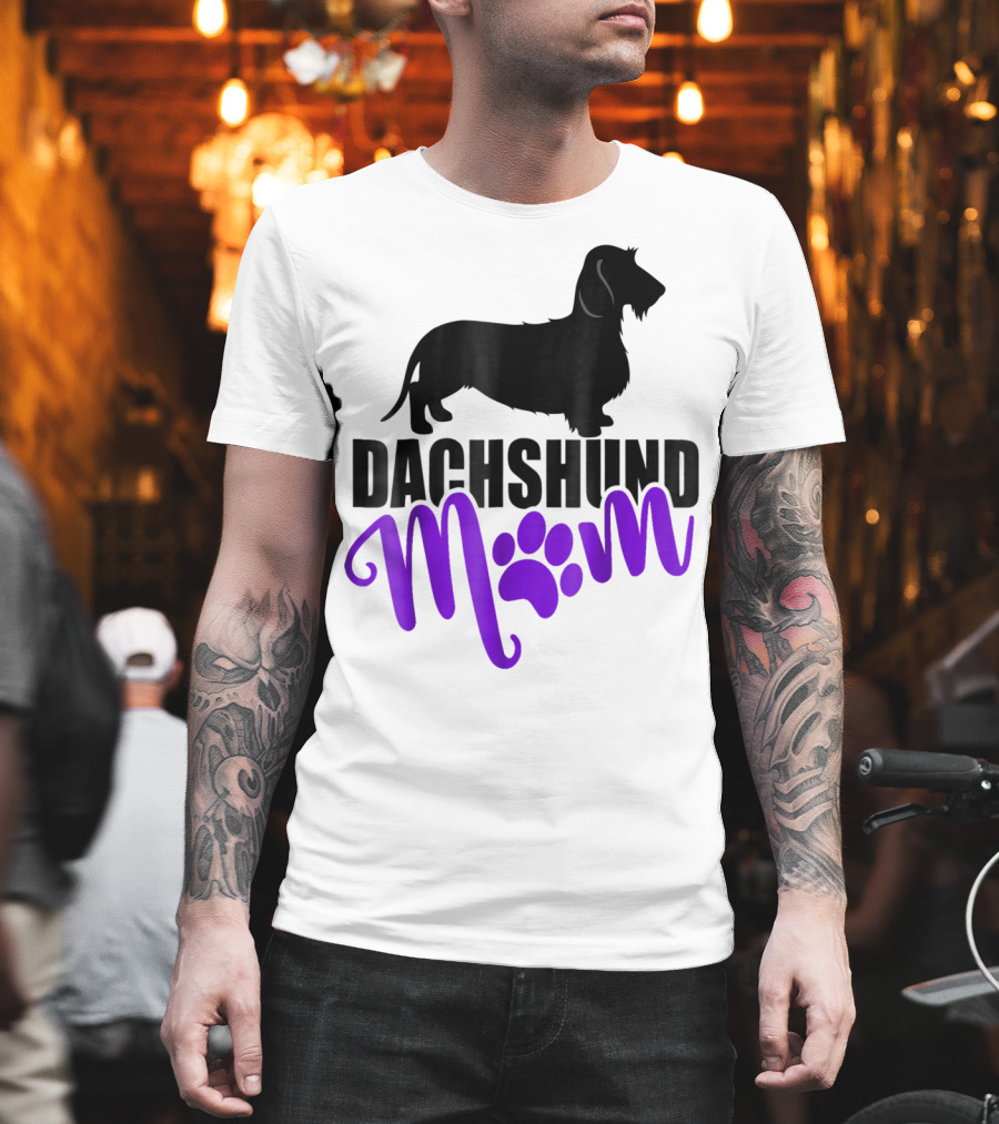 Dachshund Mom Wirehair Paw T-Shirt