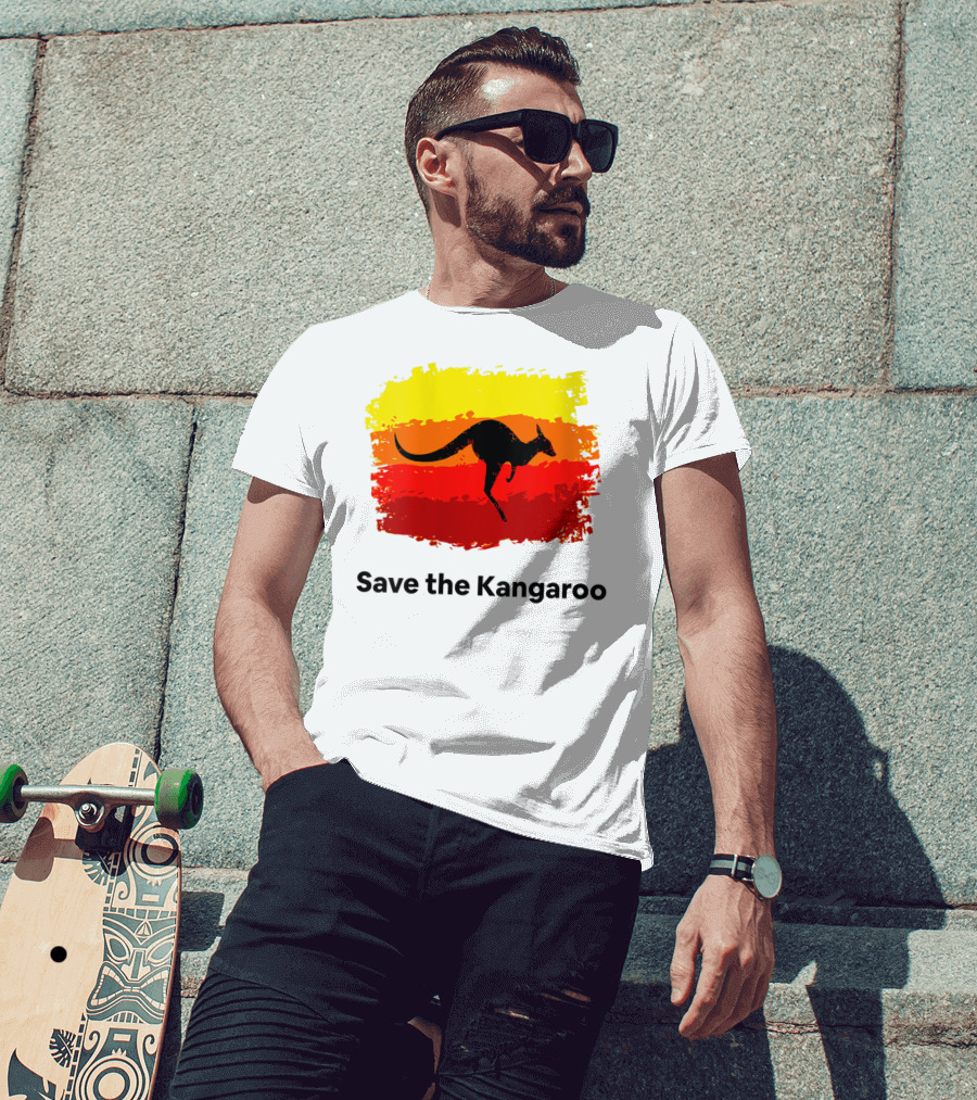 Save The Kangaroo Pray For Australia Rain T-Shirt