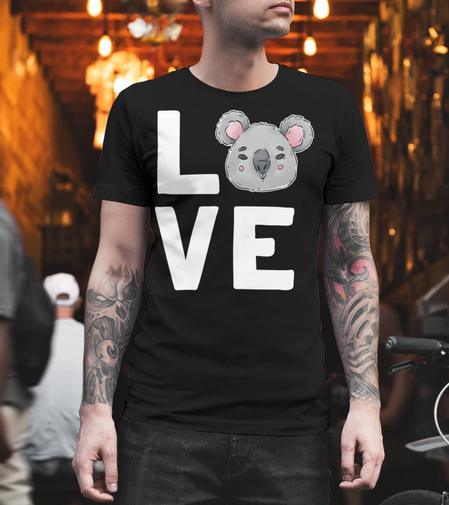 Love Koala Bear Cute Ecologist Australia Girl T-Shirt