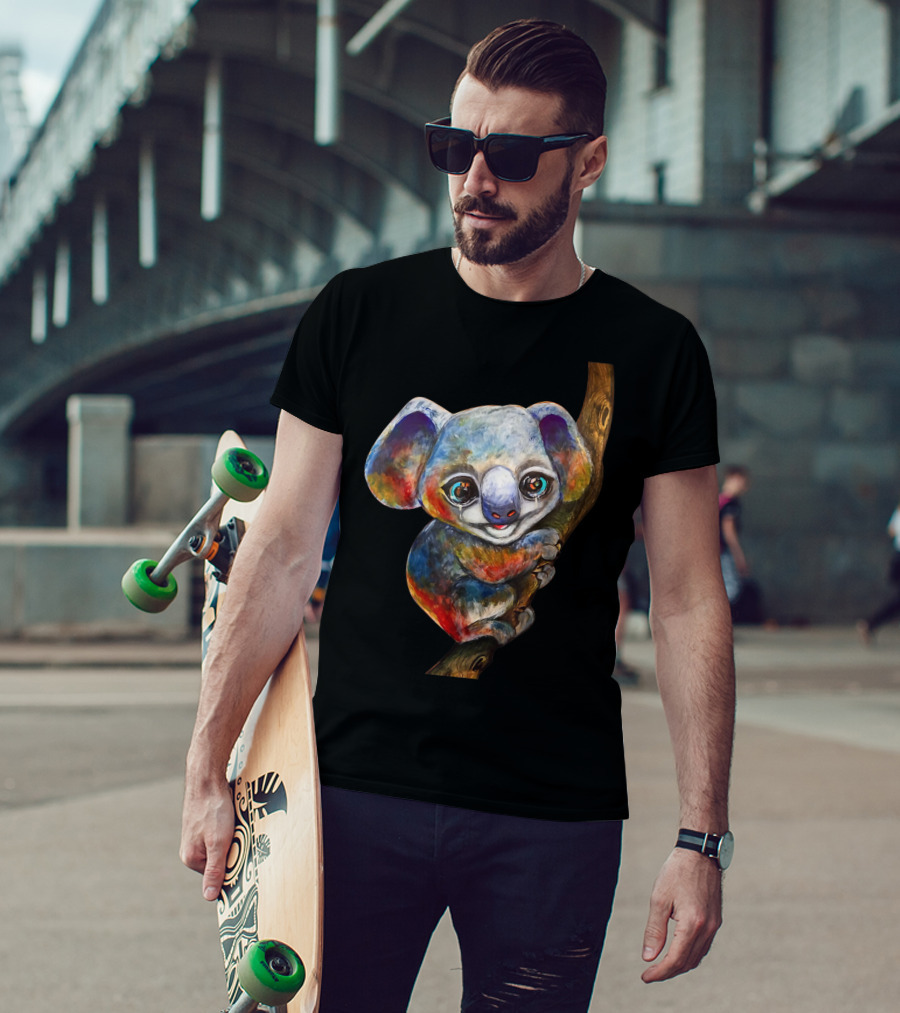 Pray For Australia Firefighters Colorful Koala On Tree T-Shirt