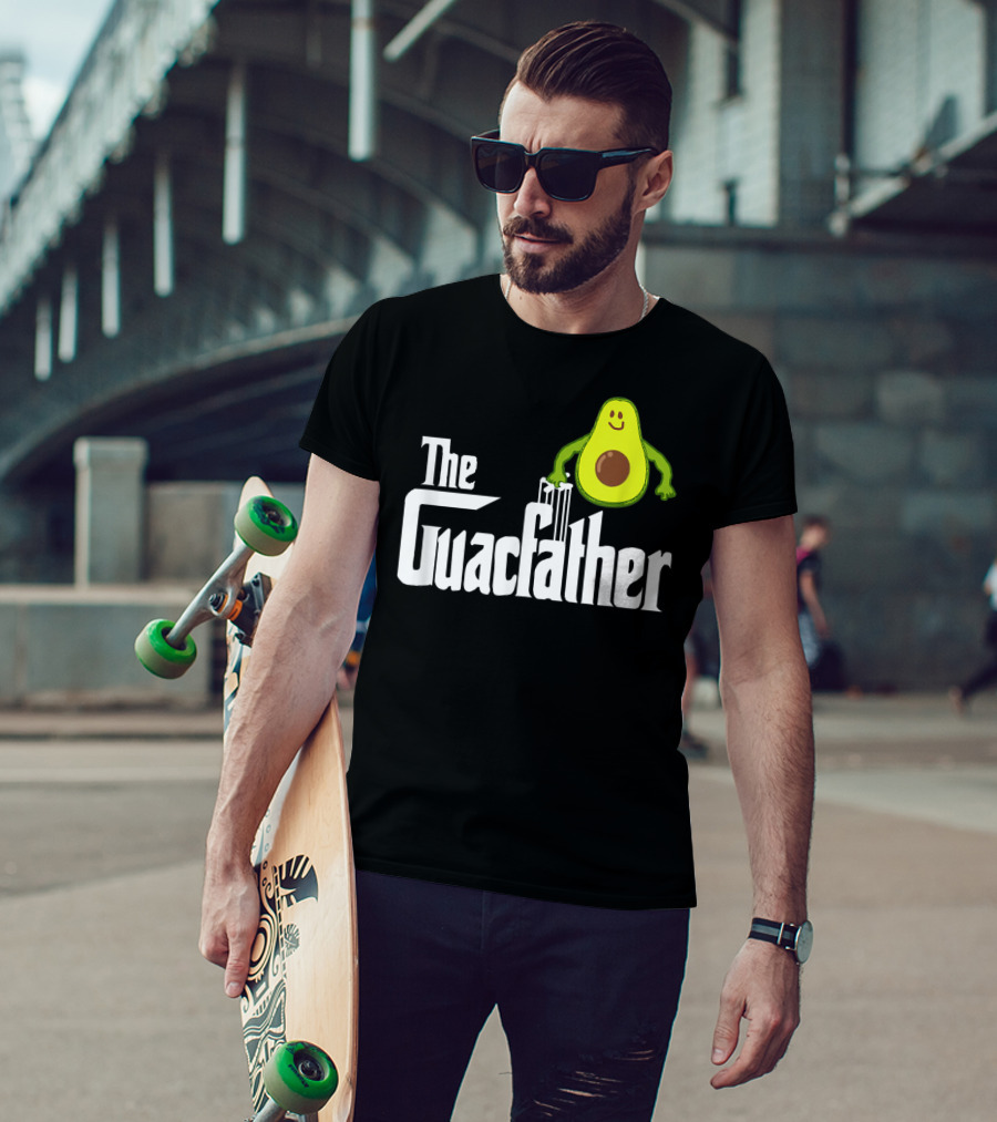 The Guacfather Funny Guacamole Avocado Mens Iconic T-Shirt