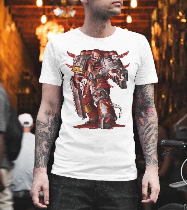 WH Blood Angels Space Marine Warhammer 40K T-Shirt WH Blood Angels Space Marine Warhammer 40K T-Shirt