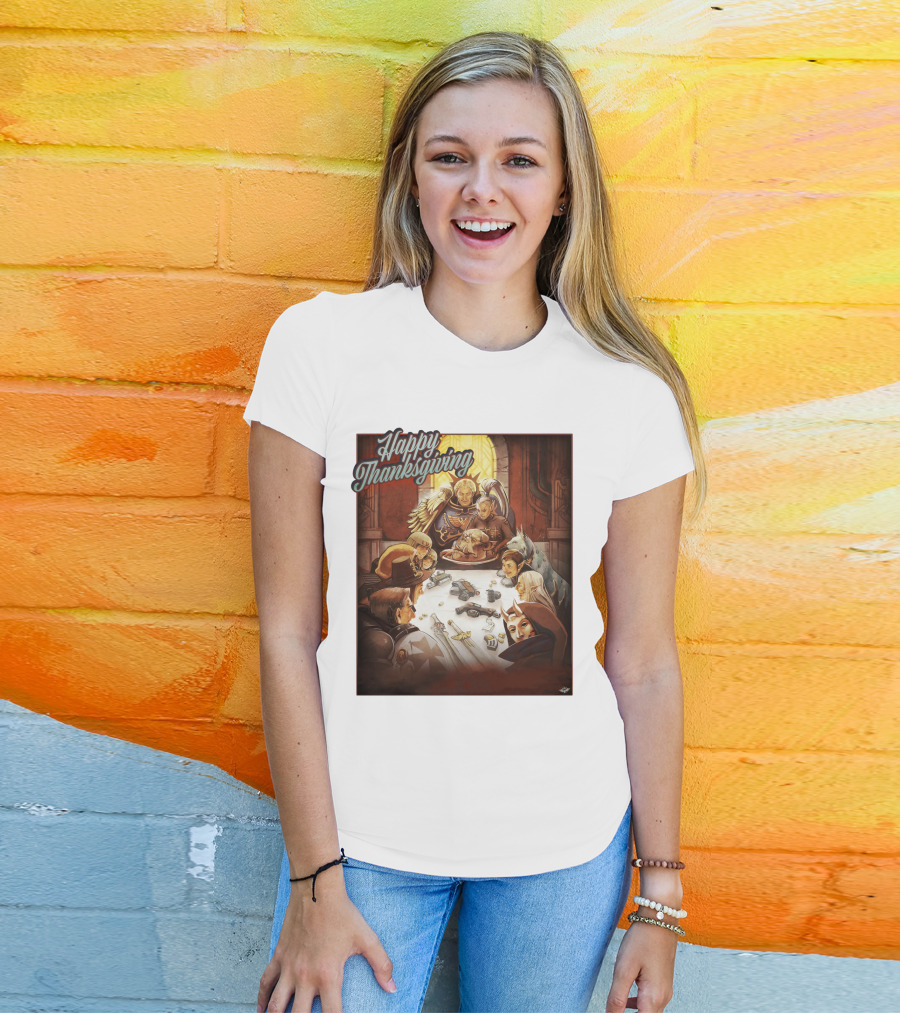Warhammer Happy Thanksgiving Table Gathering T-Shirt
