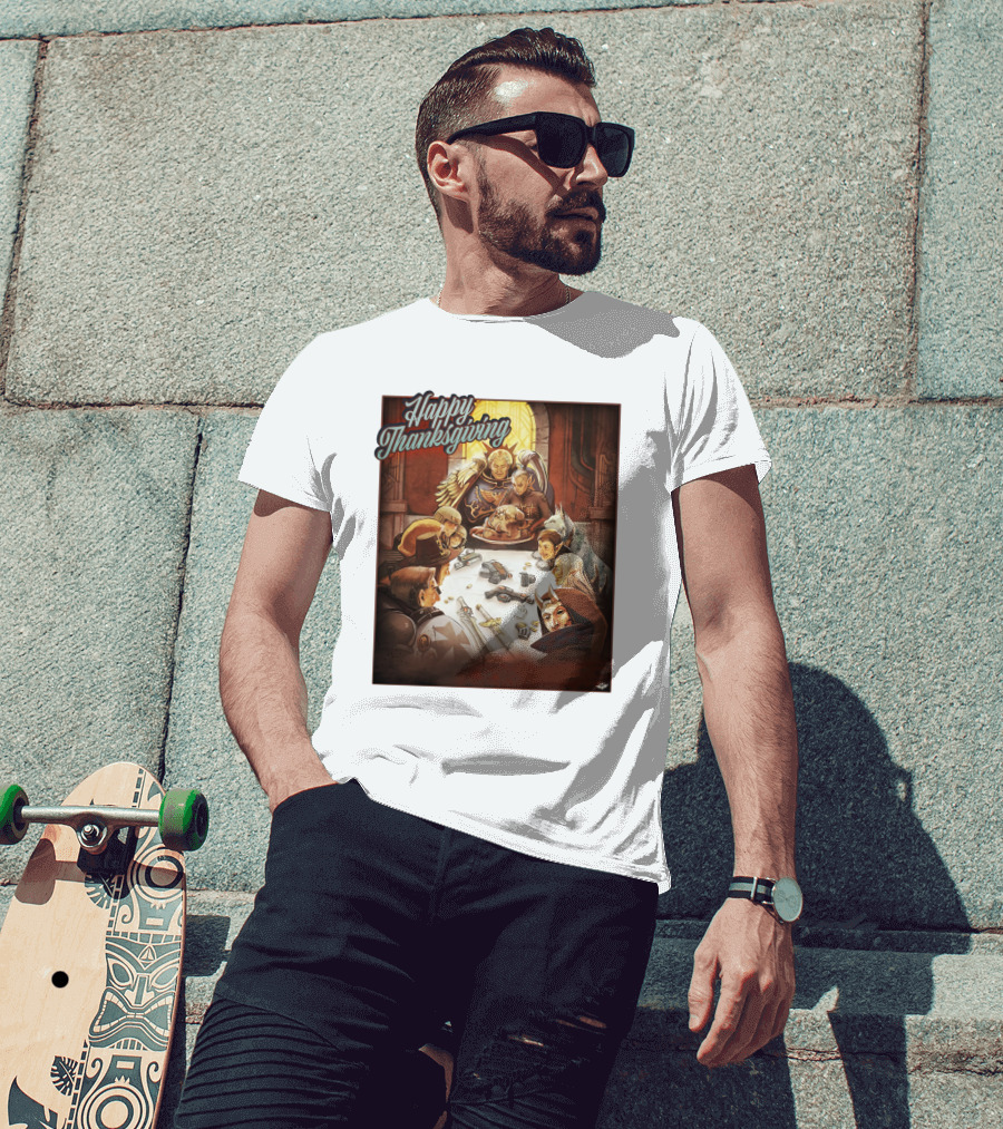 Warhammer Happy Thanksgiving Table Gathering T-Shirt