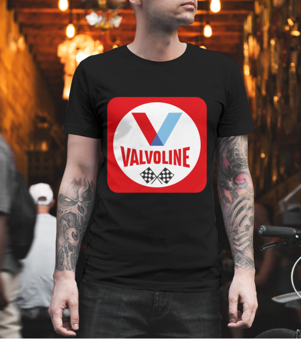 Valvoline Racing Checkered Flag T-Shirt Valvoline Racing Checkered Flag T-Shirt