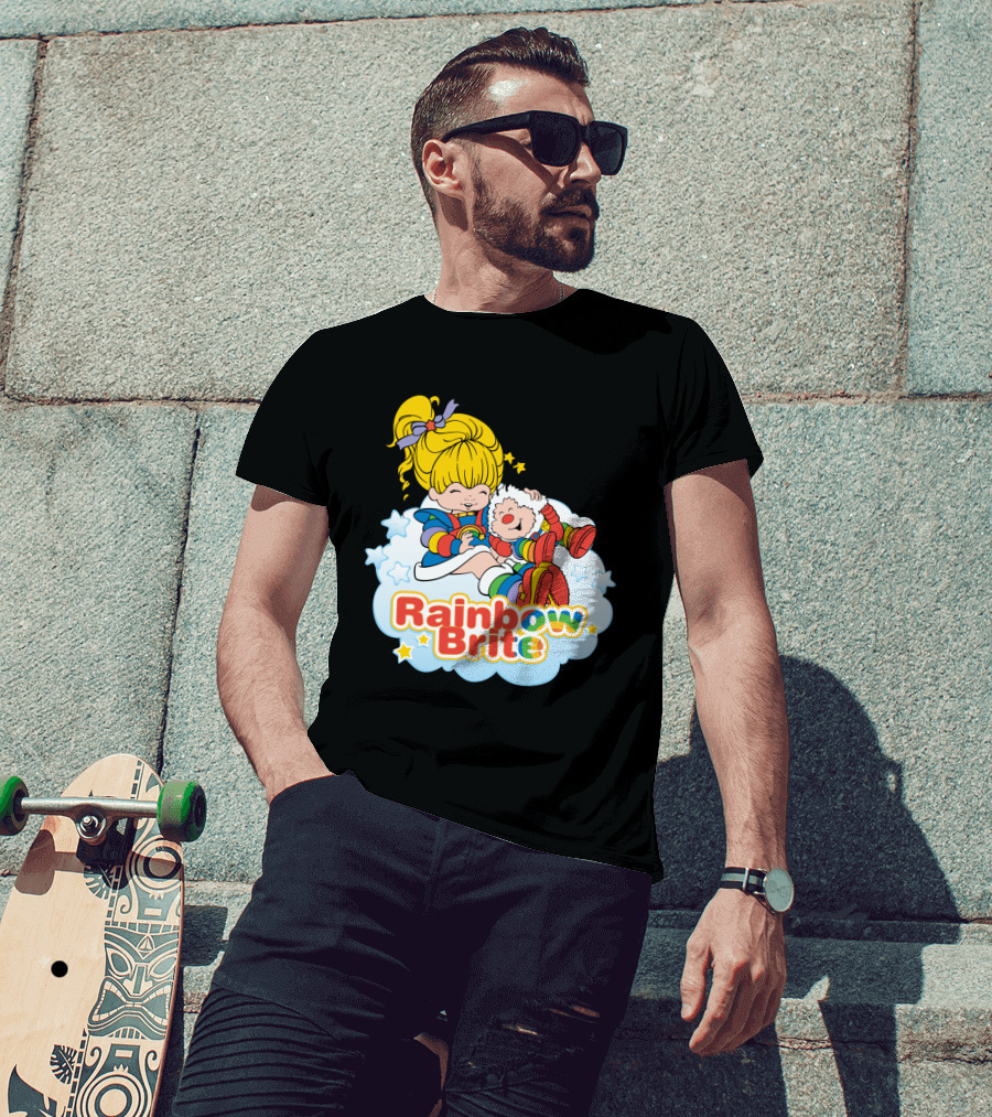 Rainbow Brite And Twink Smiling Happiness Cloud Adventure T-Shirt
