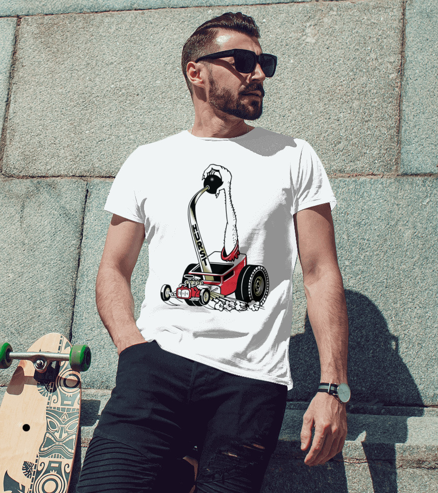 Hurst Floor Shift Monster Hot Rod Racing T-Shirt