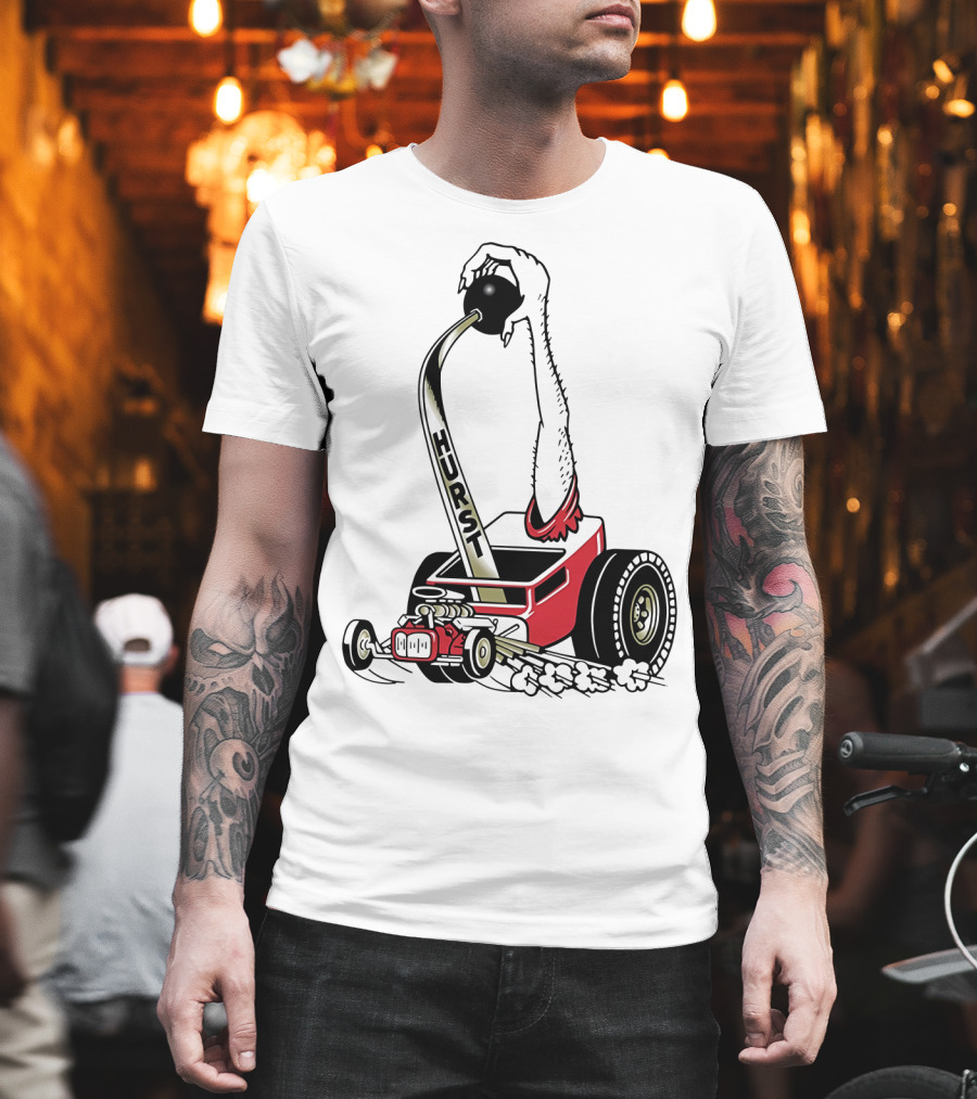 Hurst Floor Shift Monster Hot Rod Racing T-Shirt