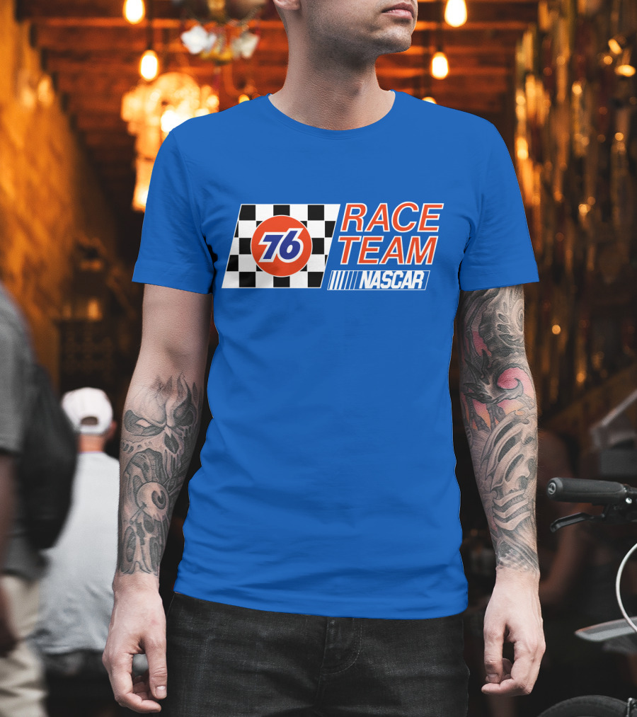 Union 76 Race Team NASCAR Checkered Flag T-Shirt