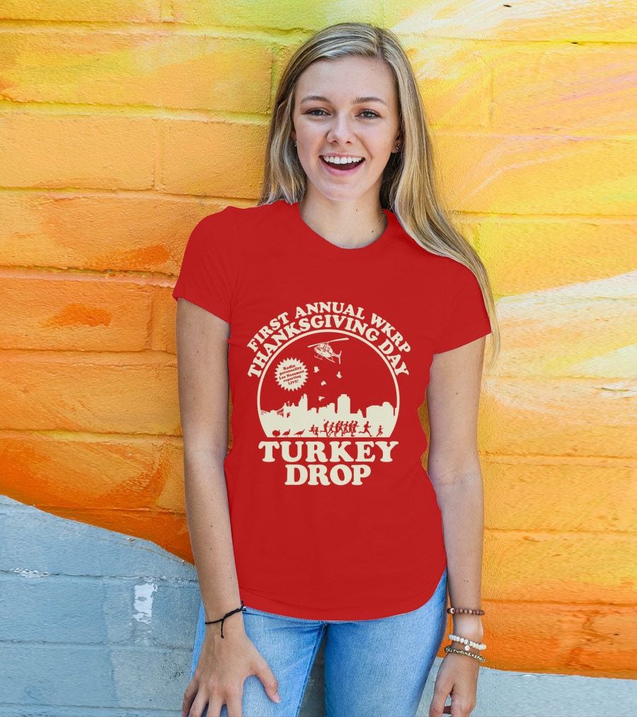 First Annual Wkrp Thanksgiving Day Turkey Drop Radio Presentation Live T-Shirt