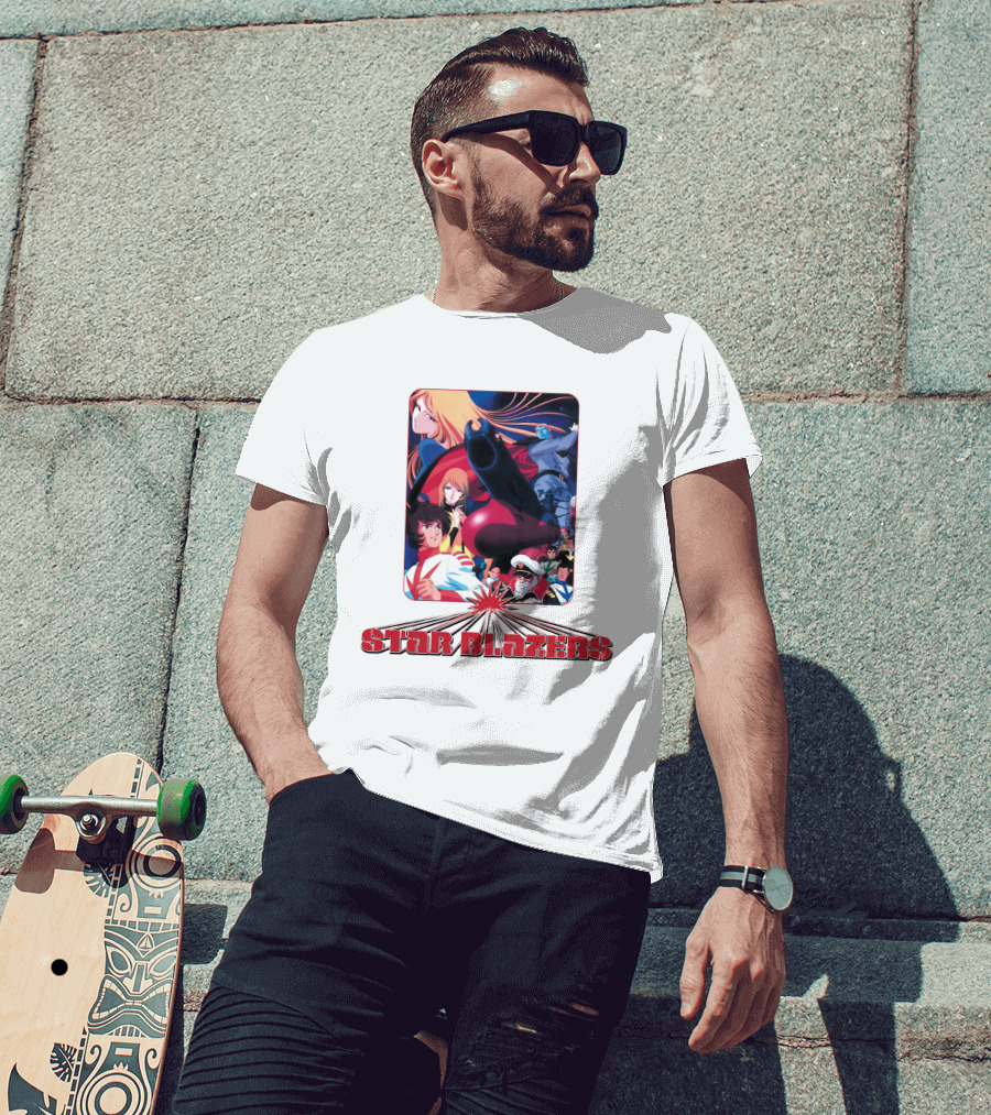 Star Blazers Classic Anime Character Montage Series T-Shirt