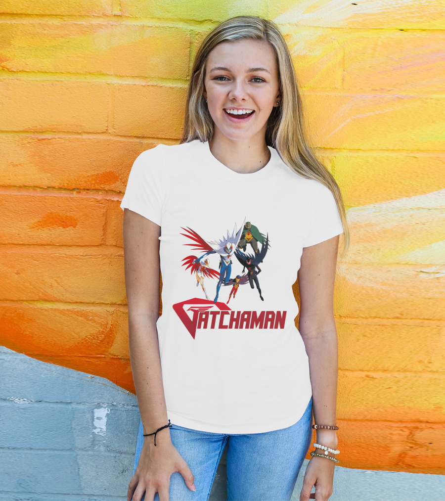 Battle Of The Planets Gatchaman Heroic Team Formation T-Shirt