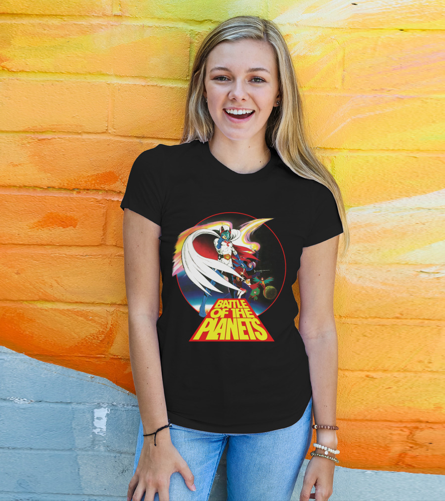 Battle Of The Planets 80s G-Force Team Astronauts And Planets T-Shirt