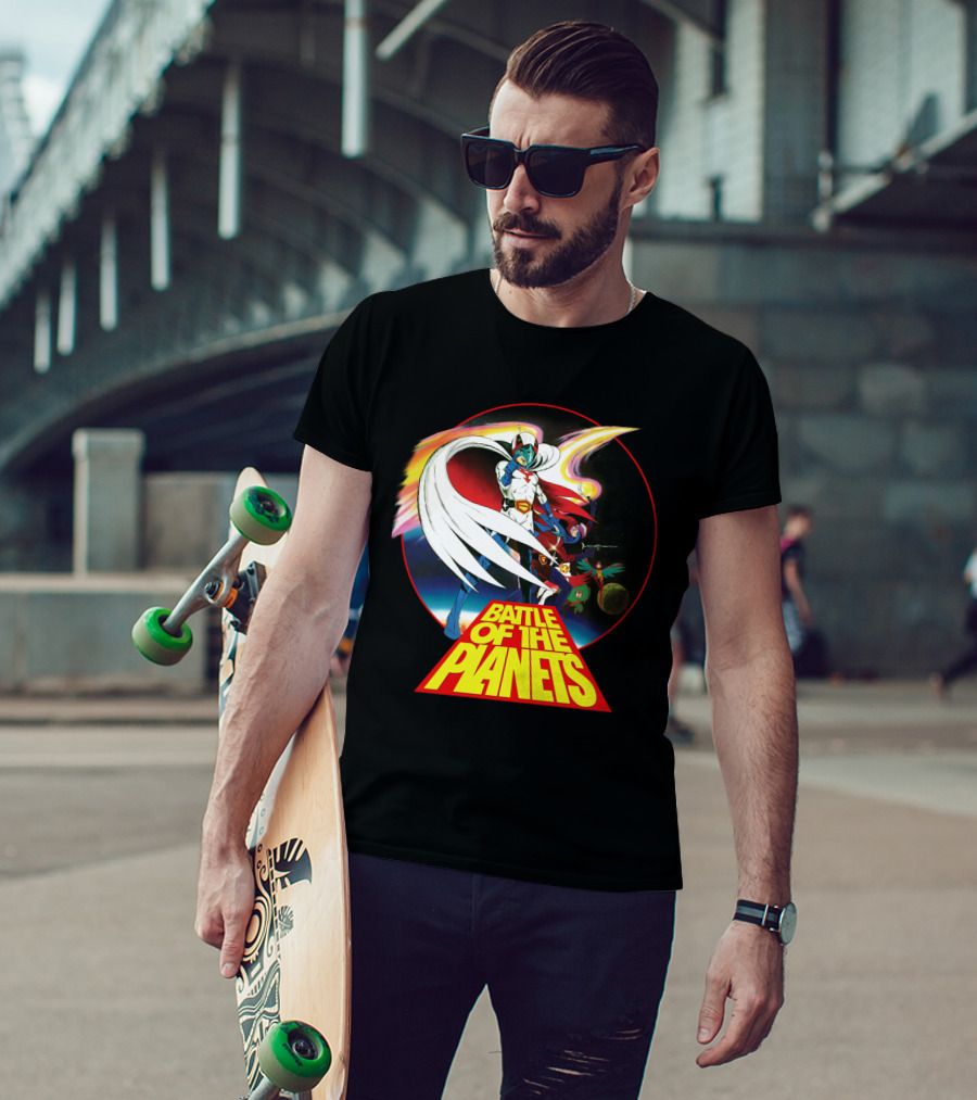 Battle Of The Planets 80s G-Force Team Astronauts And Planets T-Shirt