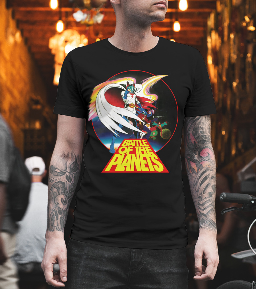 Battle Of The Planets 80s G-Force Team Astronauts And Planets T-Shirt