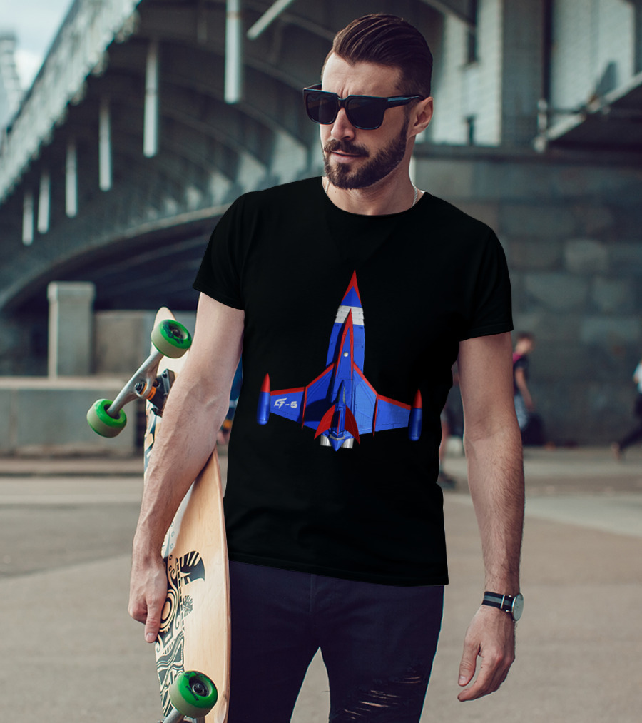 Battle Of The Planets G5 Up Jet Fighter Spaceship T-Shirt