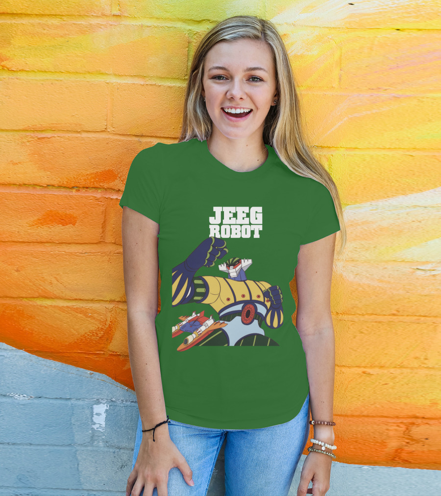 Jeeg Robot Anime Mecha Hero Dynamic Pose T-Shirt
