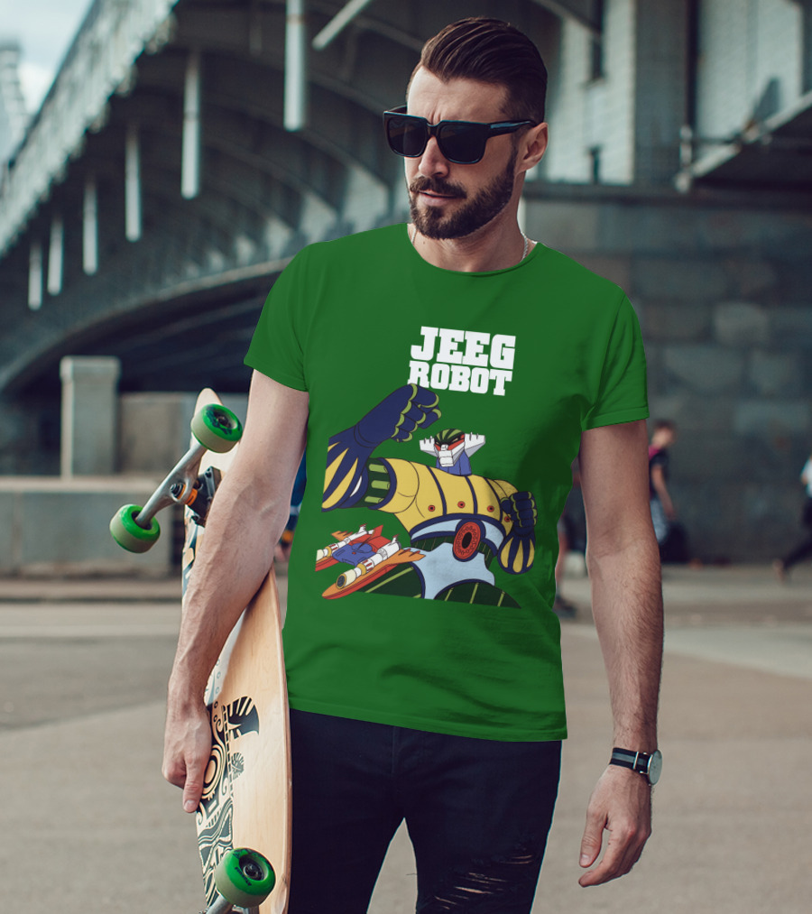 Jeeg Robot Anime Mecha Hero Dynamic Pose T-Shirt