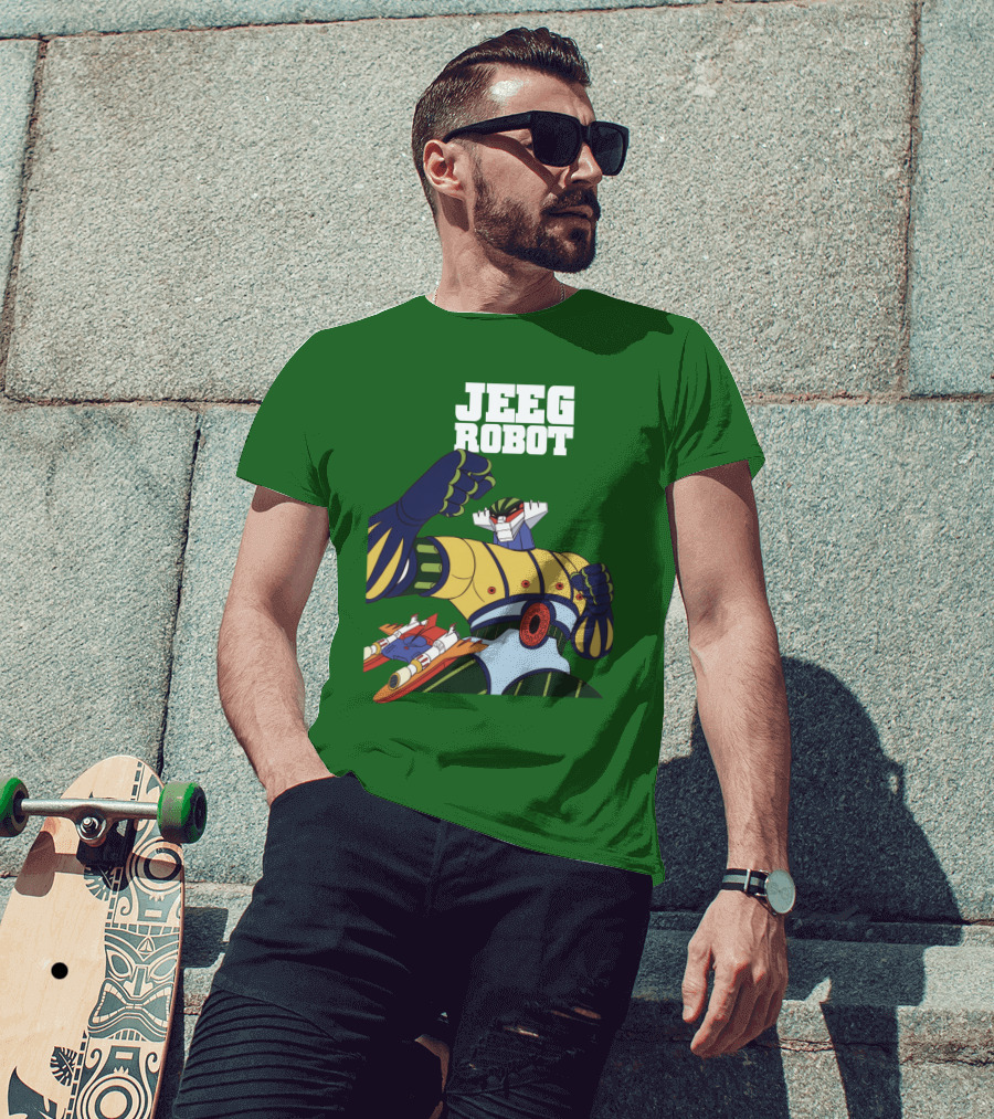 Jeeg Robot Anime Mecha Hero Dynamic Pose T-Shirt