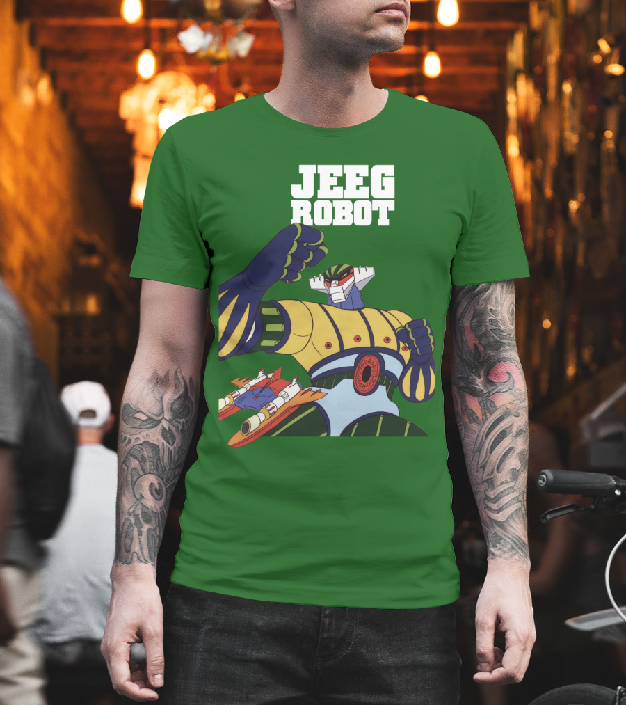 Jeeg Robot Anime Mecha Hero Dynamic Pose T-Shirt