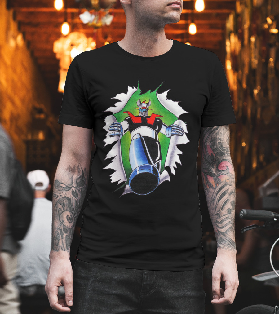 Camisetas Mazinger Z Robot Breakthrough T-Shirt