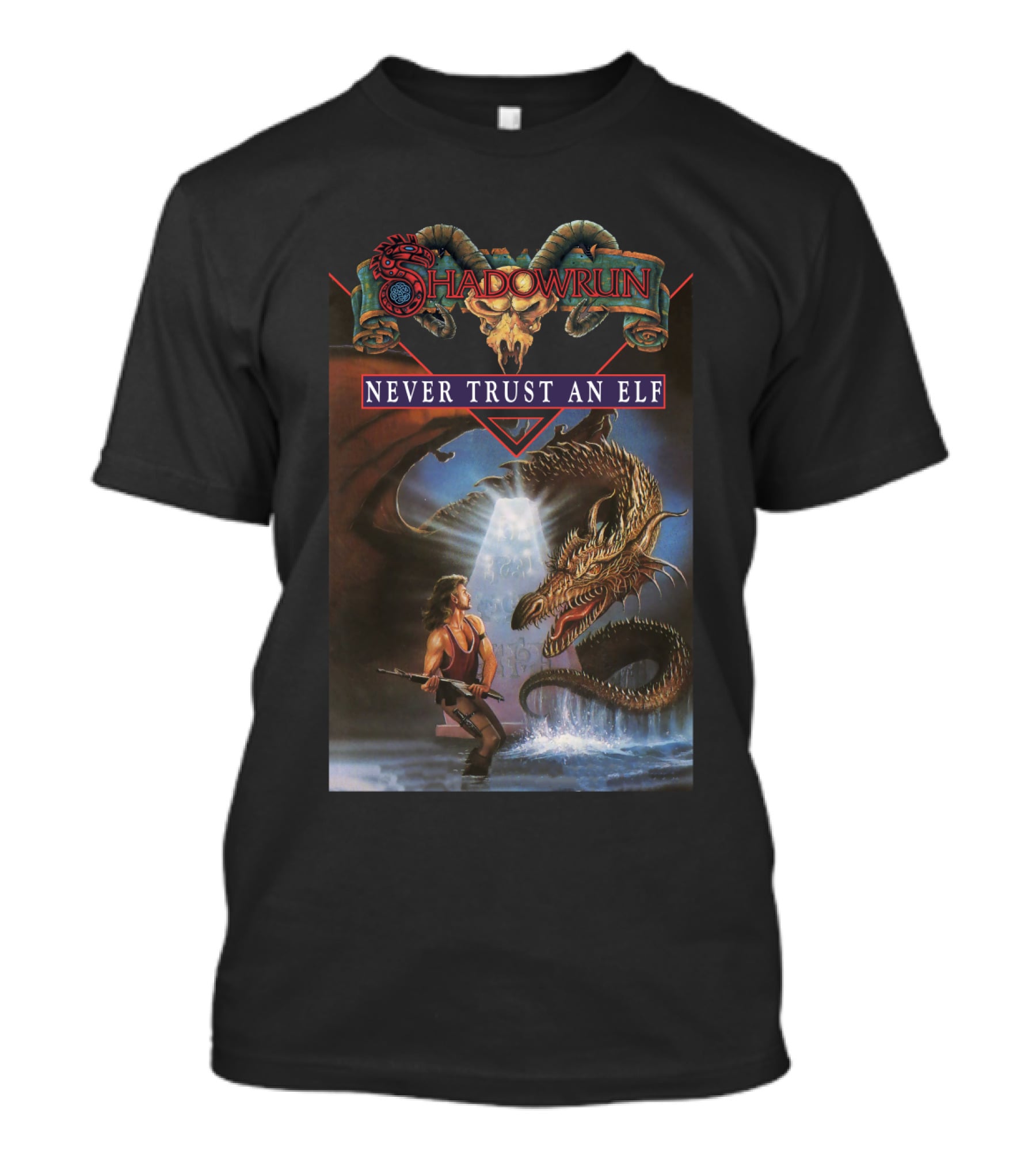 Shadowrun Never Trust An Elf T-Shirt