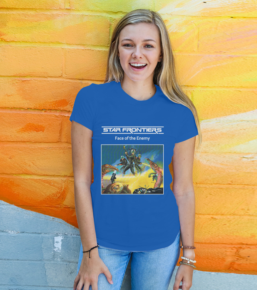 Star Frontiers Face Of The Enemy Alien Battle Scene T-Shirt