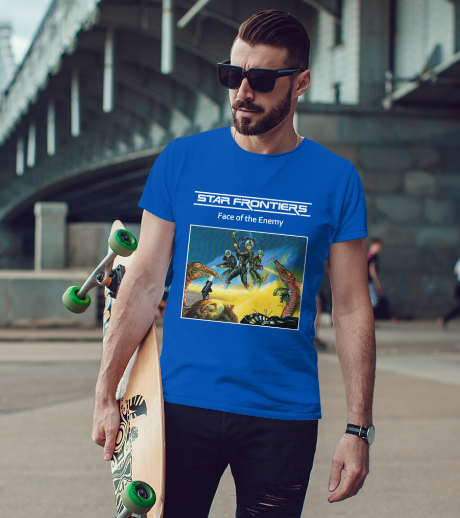 Star Frontiers Face Of The Enemy Alien Battle Scene T-Shirt