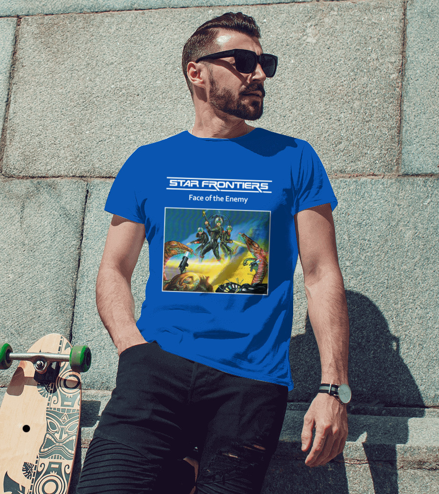 Star Frontiers Face Of The Enemy Alien Battle Scene T-Shirt