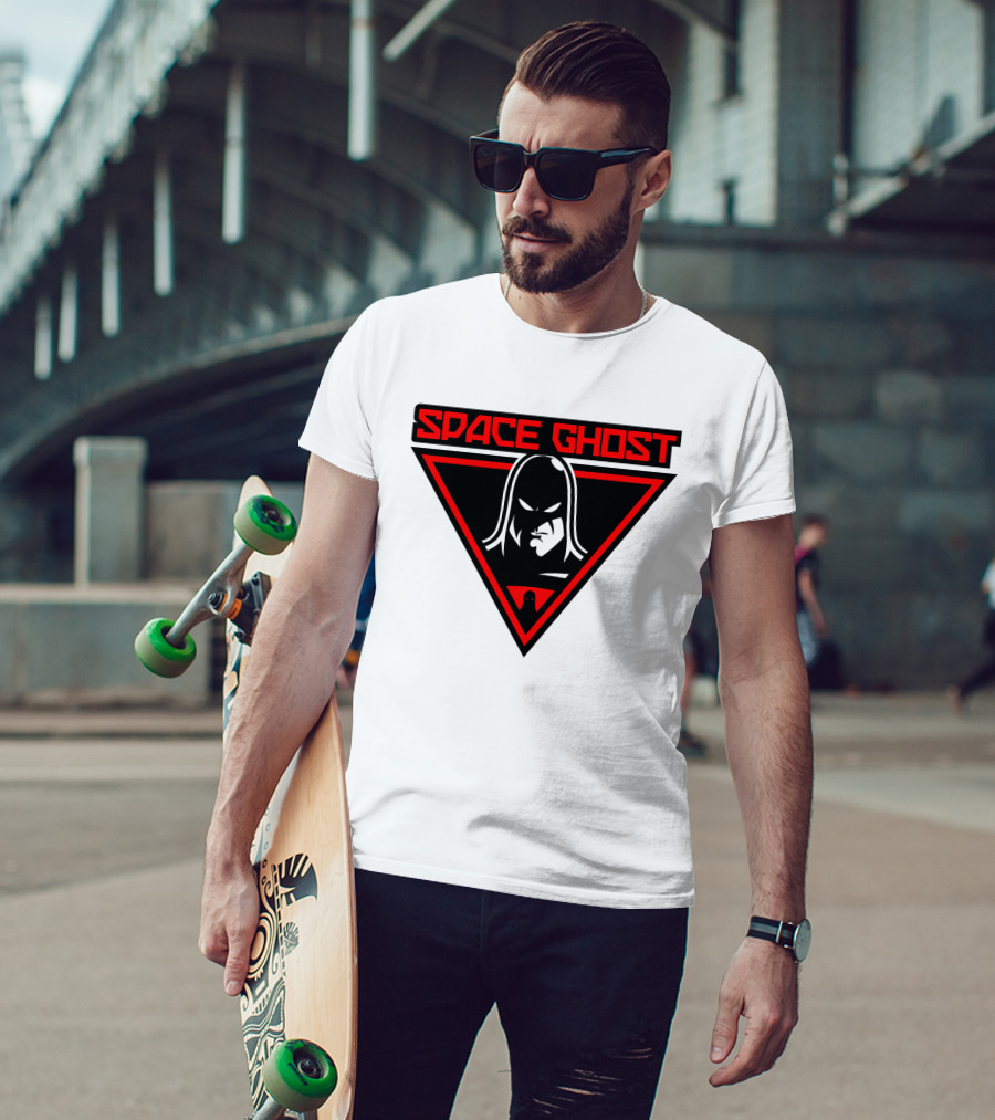 Space Ghost Logo With Red Triangle T-Shirt