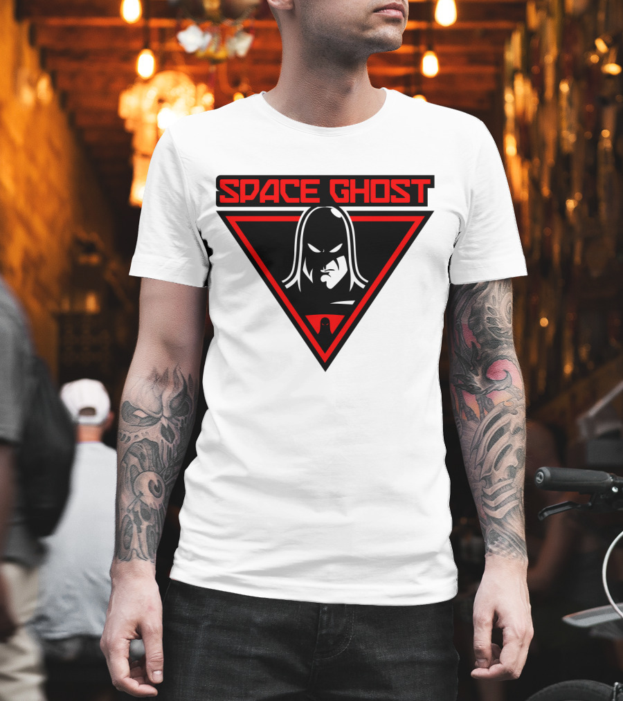 Space Ghost Logo with Red Triangle T-Shirt
