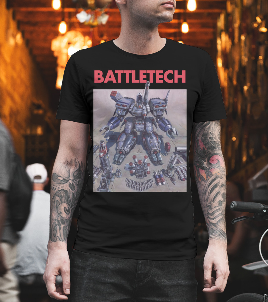 BATTLETECH Mech Assembly Scene T-Shirt