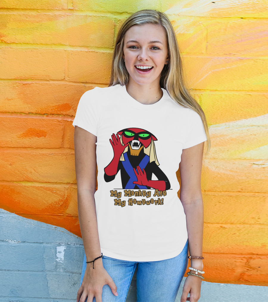 Space Ghost Brak My Monkey Ate My Homework T-Shirt