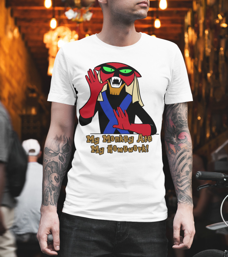 Space Ghost Brak My Monkey Ate My Homework T-Shirt