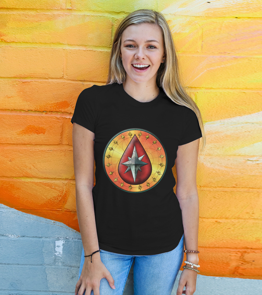 Clan Blood Spirit Symbol Starburst Emblem T-Shirt