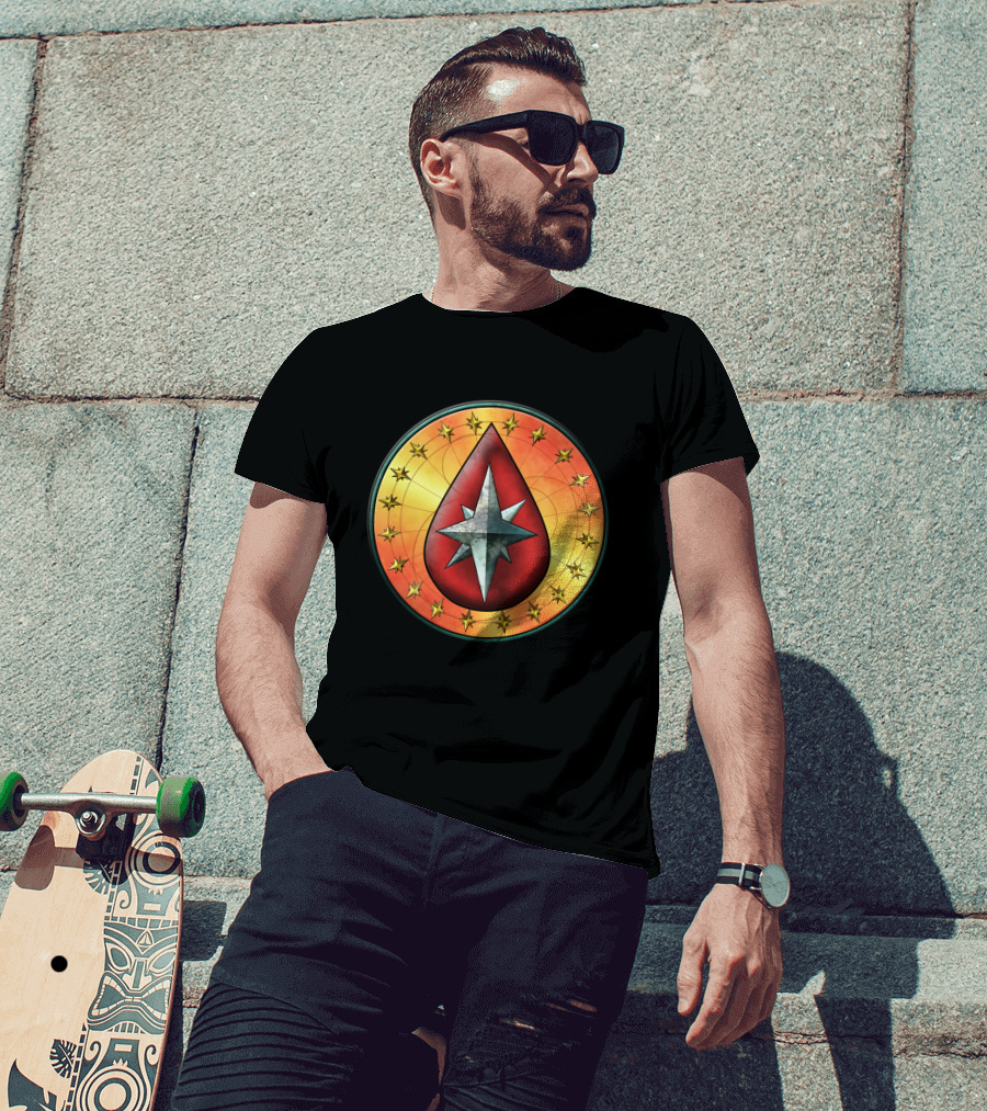 Clan Blood Spirit Symbol Starburst Emblem T-Shirt
