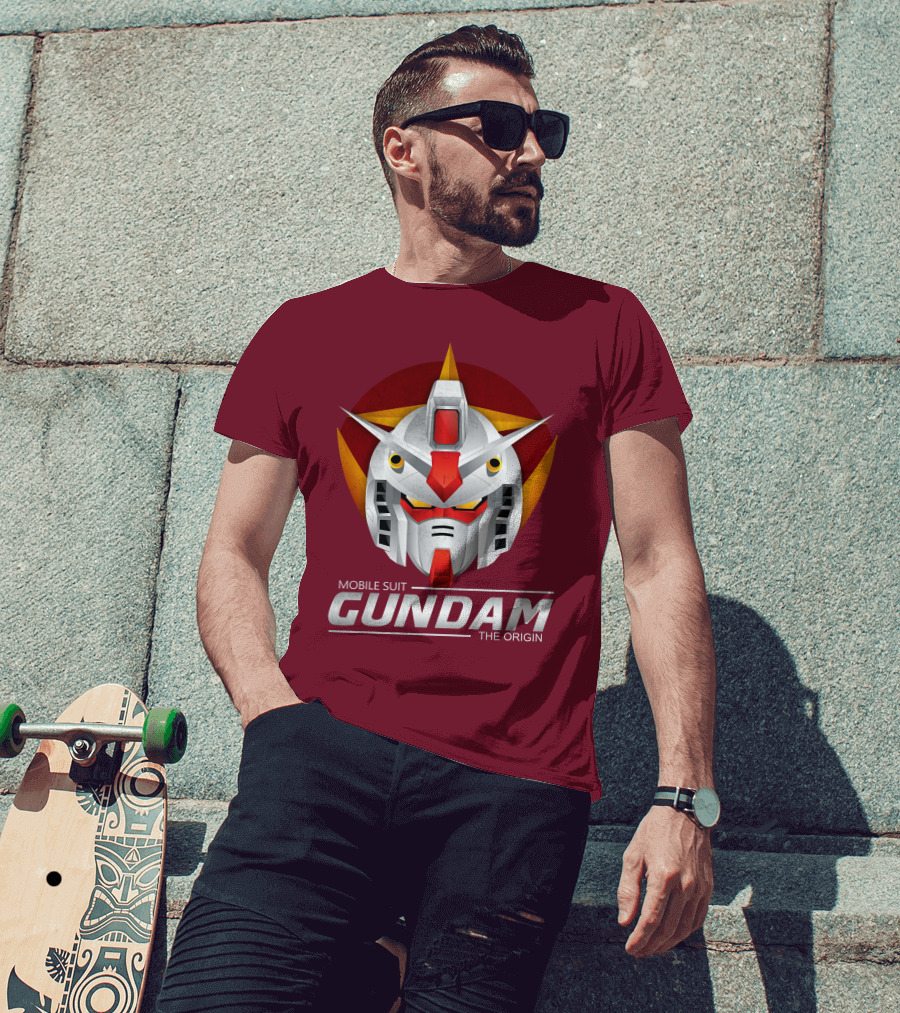 Mobile Suit Gundam The Origin Mecha Head T-Shirt
