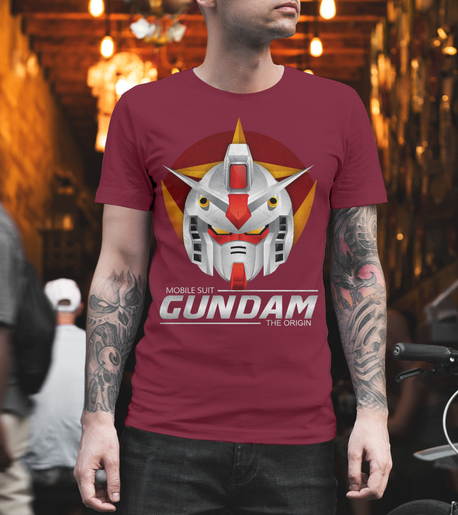 Mobile Suit Gundam The Origin Mecha Head T-Shirt
