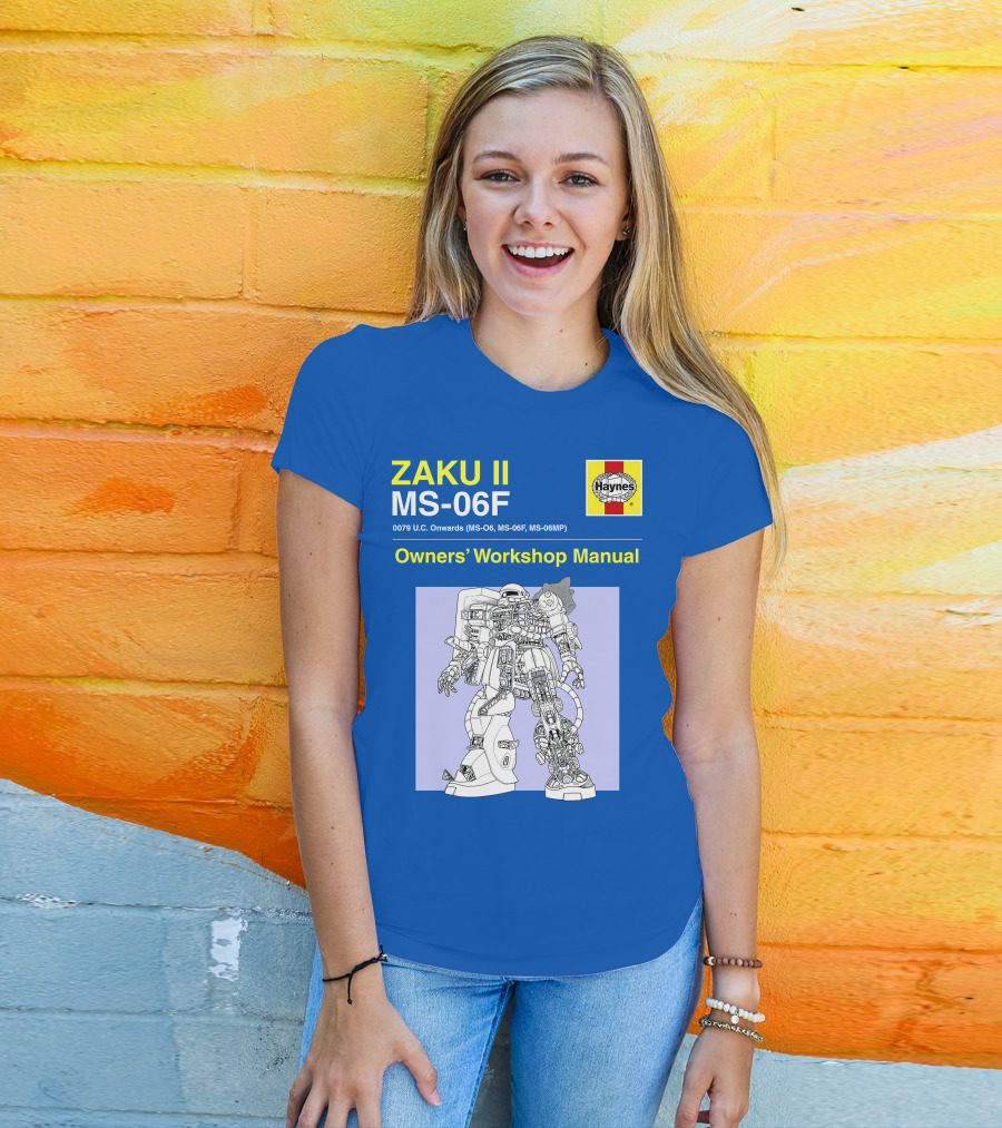 ZAKU II MS-06F 0079 U.C. Onwards Owners' Workshop Manual T-Shirt