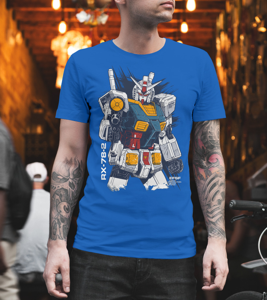 RX-78-2 EFSF Earth Federation Space Force Gundam T-Shirt