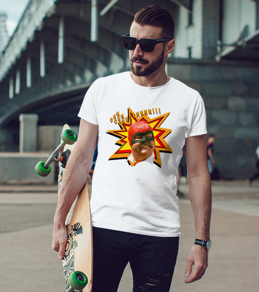 Dun Dun Duuunnnnn Captain Chaos The Cannonball Run T-Shirt