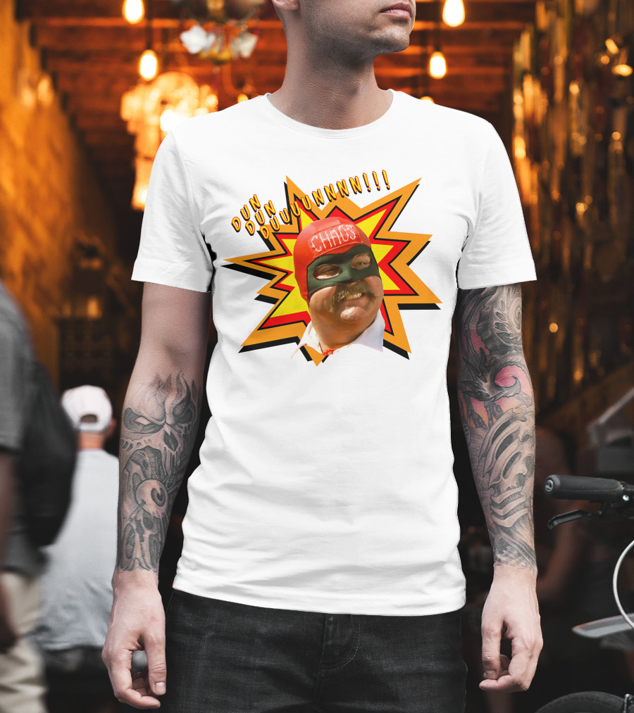 Dun Dun Duuunnnnn Captain Chaos The Cannonball Run T-Shirt
