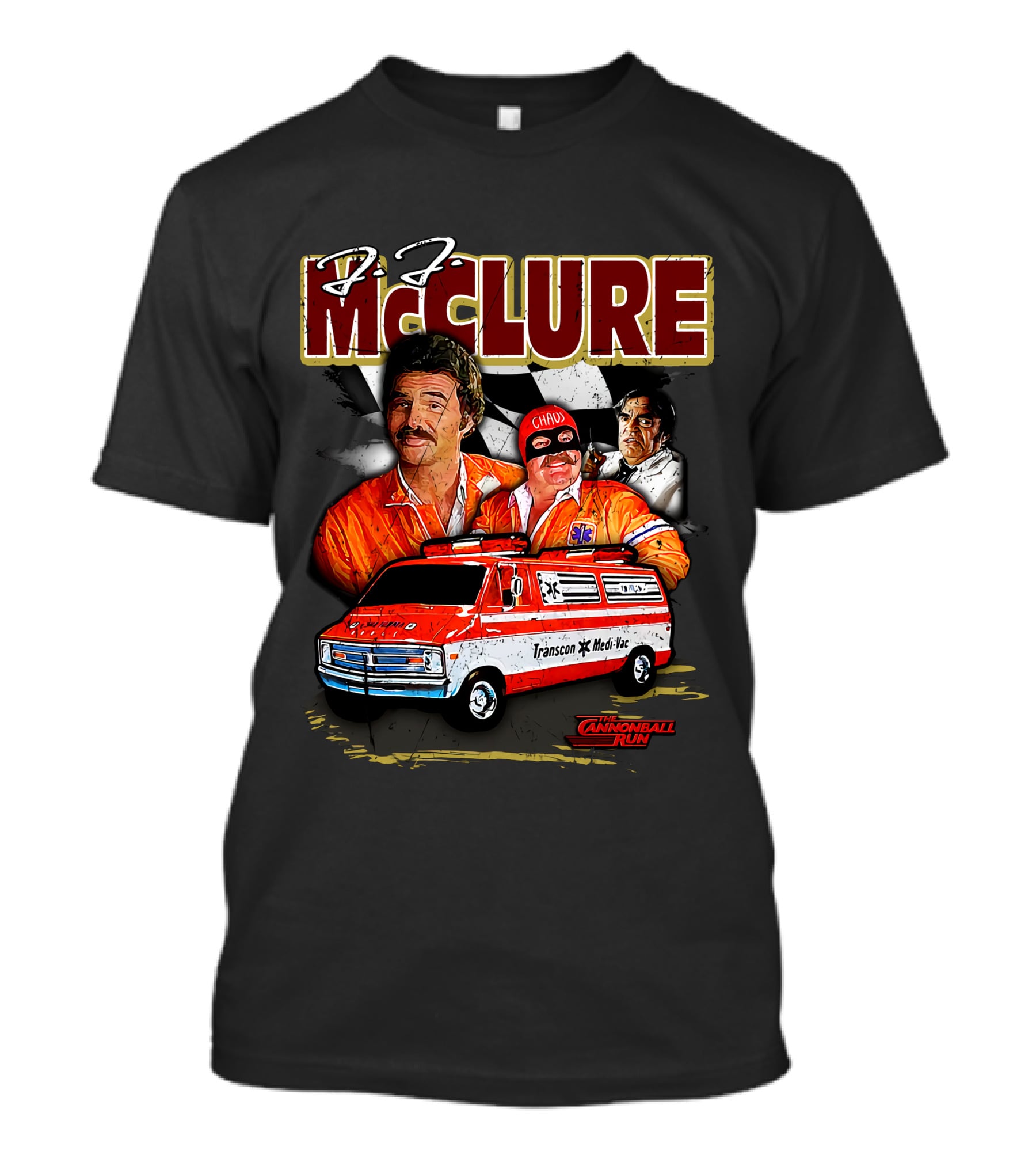 Cannonball Run Captain Chaos Transcon Med-Vac McClure Racing Van T-Shirt
