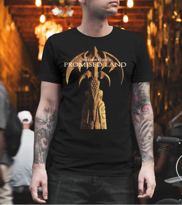 Queensrÿche Promised Land Tribal Totem Emblem T-Shirt Queensrÿche Promised Land Tribal Totem Emblem T-Shirt