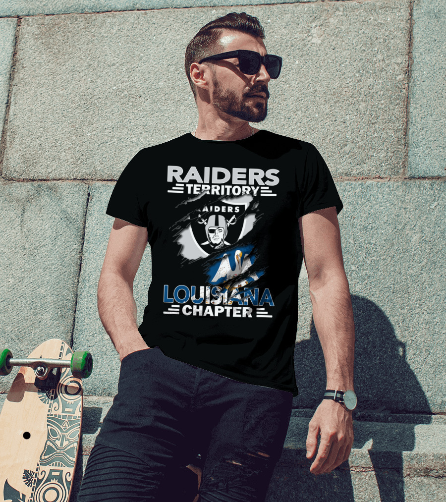 Raiders Territory Louisiana Chapter Nfl Fan Pride T-Shirt